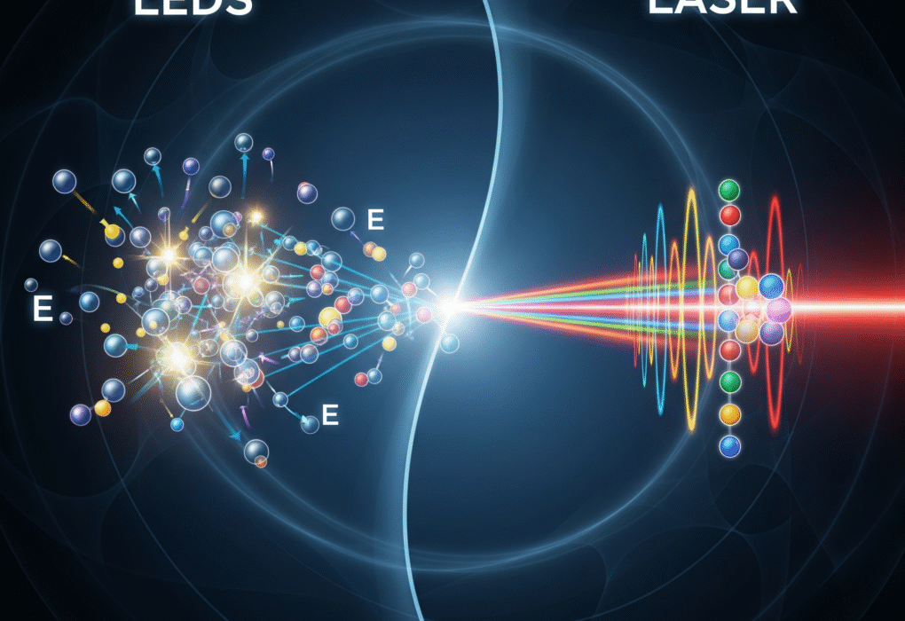From Atoms to Light: The Quantum Physics Behind Lasers and LEDs ✨ quantum led