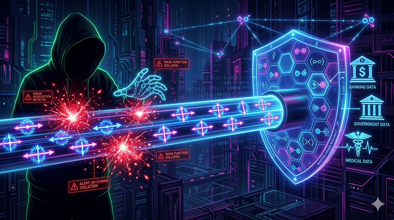 Quantum Cryptography - Unbreakable security using quantum physics and photon polarization